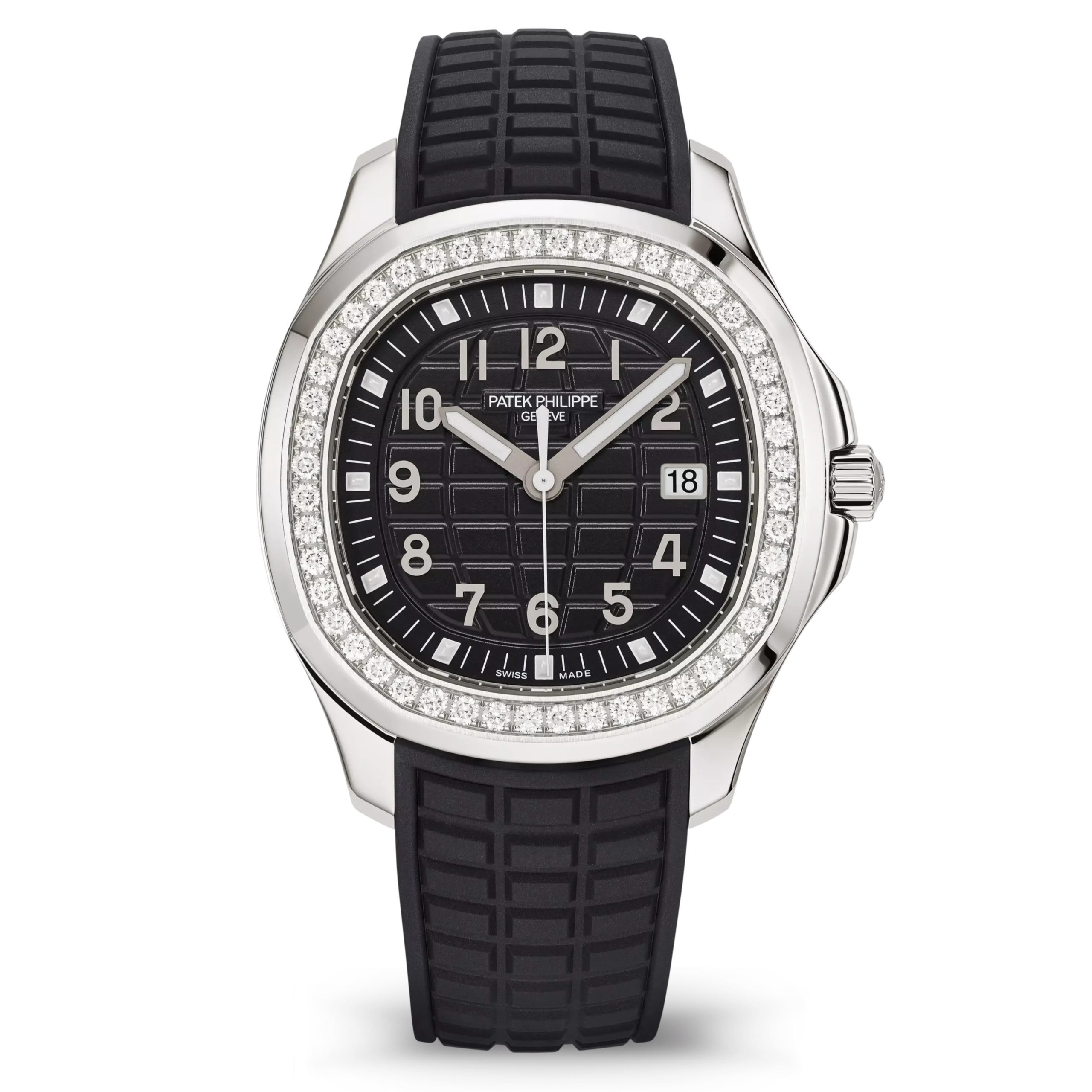 Patek Philippe Aquanaut Luce 5267-200A-001 steel diamond bezel black dial