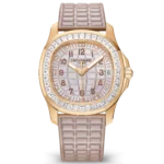 Patek Philippe Aquanaut Luce 5072R-001 in rose gold with mother of pearl dial and diamond bezel